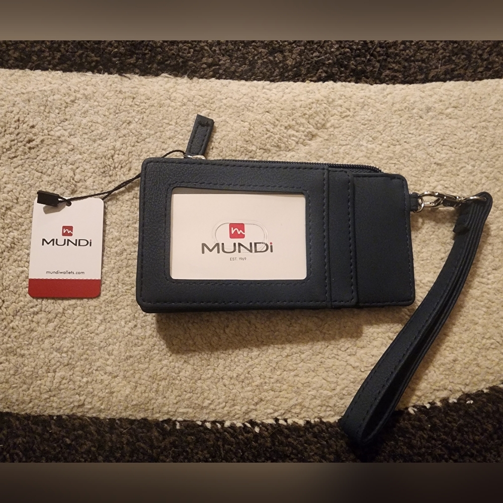 Mundi Mundi Slim Organizer Wallet Wristlet - Navy Blue